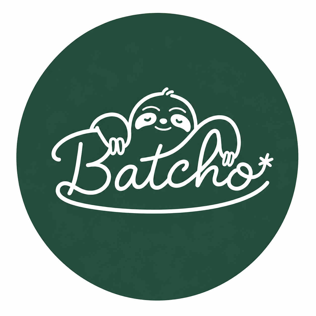 Batcho sloth logo